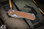 Chris Reeve Knives Small Sebenza 31 Folding Knife Knife Sandblasted Titanium, Natural Canvas Micarta Inlay 3\" MagnaCut Drop Point Stonewash S31-1212