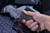 Borka Blades/Bond Knives Custom "Shylock" Knife Tiki Etch TRD Coated 3.75" Satin Borka Pattern