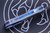 Hawk Knives Custom Deadlock Model B OTF Anodized Accents D/E 3.5" Dagger Blasted Blade