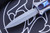 Hawk Knives Custom Deadlock Model B OTF Anodized Accents D/E 3.5" Dagger Blasted Blade