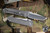 Chris Reeve Knives Umnumzaan Folding Knife Sandblasted Titanium 3.6" MagnaCut Tanto Stonewash UMN-1002