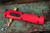 Microtech Dirac OTF Automatic Knife Red 3\" Dagger Black 225-1RD
