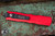 Microtech Dirac OTF Automatic Knife Red 3\" Dagger Black 225-1RD