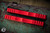 Microtech Dirac OTF Automatic Knife Red 3.0\" Dagger Black Serrated  225-3RD