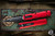 Microtech Dirac OTF Automatic Knife Red 3.0\" Dagger Black Serrated  225-3RD