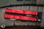 Microtech Dirac OTF Automatic Knife Red 3\" M390 Dagger Stonewash 225-10RD
