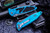 Microtech Socom Elite Manual Folding Knife Turquoise Manual 4" Tanto Satin 161-4TQ