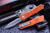 Microtech Combat Troodon OTF Automatic Knife Orange Distressed D/E 3.8" Double Serrated Stonewash 142-D12DOR