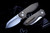 Alliance Designs "Slim Pickins" Bronze Stonewash Flipper Button Lock Knife, Satin M390