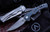 Alliance Designs/CMF Metalworks "Conquest" Fat Carbon/Titanium Flipper Knife 3.4" Damasteel