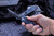 Microtech Troodon OTF Automatic Knife Blue Hardware Hellhound 3" DLC  619-1DLCTI
