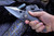 Borka Blades Stitch Flame Anodized Titanium, Bronze Pivot Collar, 3.5" Satin M390
