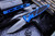 Microtech Socom Elite Automatic Blue  4" Tanto Stonewash 161A-10BL