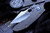 Borka Blades Stitch Flame Anodized Titanium, Blue Pivot Collar, 3.5" Satin M390