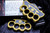 Burn Knives K-Razor OTF Automatic Knuck Gold D/A 4" Dagger Hollow Ground Polished