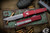 Microtech Ultratech OTF Automatic Knife Merlot Red 3.4" Tanto Stonewash Serrated 123-11MR