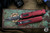 Microtech Dirac OTF Automatic Knife Merlot Red D/E 3" Dagger Black Full Serrated 225-3MR