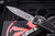 Microtech Ultratech OTF Automatic Knife Distressed Black 3.4" Dagger Stonewash 122-10DBK