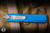 Microtech Dirac Delta OTF Automatic Knife Blue Aluminum 3.75" M390 Dagger Stonewash 227-10BL