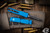 Microtech UTX-70 OTF Automatic Knife Distressed Blue D/E 2.4" Dagger Black 147-1BL