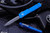 Microtech UTX-70 OTF Automatic Knife Blue D/E 2.4" Dagger Apocalyptic Full Serrated 147-12APBL