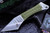 Heretic Knives Chimera Fixed Blade Knife Green Wrap 3.5" Stonewash