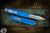 Microtech Dirac OTF Automatic Knife Blue 3" Dagger Stonewash Serrated 225-11BL