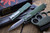 Microtech Dirac Delta Distressed OD Green OTF Automatic Knife 3.75" Dagger Stonewash Full Serrated 227-12DOD