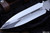 Marfione Custom Interceptor OD Green Cord Wrap Dagger M390 Mirror Polish Ramos Leather Sheath