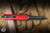 Microtech Dirac Delta OTF Automatic Knife Red Aluminum 3.75" M390 Dagger Black Serrated 227-3RD