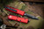 Microtech UTX-85 Red OTF Automatic 3" D/E Dagger Serrated Black 232-3RD