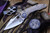 Borka Blades Stitch Flamed Titanium, Flame Pivot Collar, 3.5" Satin M390