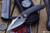 Borka Blades Stitch DLC Stonewash Titanium, Bronze Hardware 3.5" Satin M390