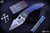 Borka Blades Stitch Blurple Anodized, Bronze Hardware 3.5" Satin Compound M390