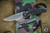 Chris Reeve Knives Small Sebenza 31 Folding Knife Sandblasted Titanium, Black Canvas Micarta Inlay  3" MagnaCut Drop Point Stonewash S31-1200