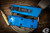 Microtech Troodon Mini Blue OTF Automatic Knife 1.9" Tanto Black 240-1BL