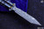 ExtremAddiction B2 Balisong Black Timascus  Speed Holes 4.8" Tanto Nichols XHP Damascus