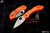 Spyderco Dragonfly 2 Folding Knife Orange FRN, 2.25" Satin Plain Drop Point C28POR2