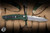 Benchmade Osborne 940 AXIS Lock Folding Knife Green Aluminum, Purple Accents 3.4" S30V Reverse Tanto Satin 940