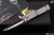 Marfione Custom UTX-70 416 Stainless OTF Automatic Blue Accents 2.4" Dagger Mirror Polish