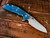 Rick Hinderer Knives XM-24 Sheepsfoot-Battle Blue-Black G10 RHK-11