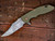 Rick Hinderer Knives XM-18 3.5? Bowie-Battle Field Pickup-OD Green G10 RHK-27