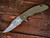 Rick Hinderer Knives XM-18 3.5? Bowie-Battle Field Pickup-OD Green G10 RHK-30