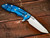 Rick Hinderer Knives XM-18 3.5? Spanto-Stonewash Blue-Blue/Black G10 RHK-60