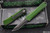 Heretic Knives Manticore S Battleworn Green OTF 2.6" Tanto Battleworn Black