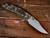 Rick Hinderer Knives XM-18 3.5? Bowie-Battle Bronze-OD Green G10 RHK-115