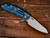 Rick Hinderer Knives XM-18 3.5? Skinny Sheepsfoot-Working Finish-Battle Blue-Blue G10 RHK-143