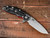 Rick Hinderer Knives XM-18 3.5? Spanto-Working Finish Blade-Battle Black Lockside-Red G10 RHK-160