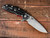 Rick Hinderer Knives XM-18 3.5? Spearpoint-Working Finish Blade-Battle Black Lockside-Red G10 RHK-161