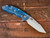 Rick Hinderer Knives XM-18 3.5? Harpoon Spanto-Battle Blue-Blue G10 RHK-162
